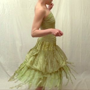 Pear Green Fringe Dress 🍐